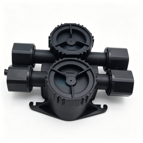 Dual‑channel impeller flow meter